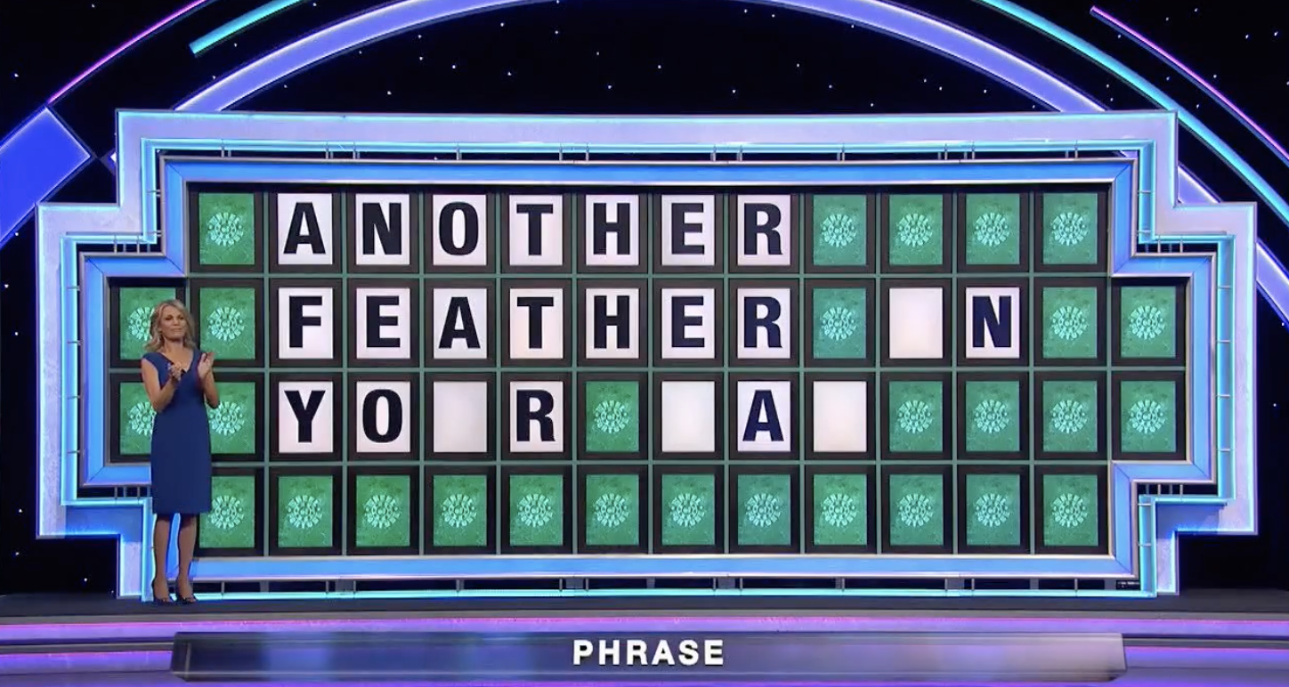 A Feather In Pat Sajak's Cap
